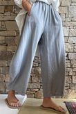 Frame Cotton Vintage Wash Barrel Pant Steel